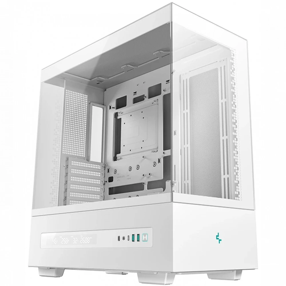 Компьютерный корпус, Deepcool, CH690 DIGITAL WH R-CH690-WHNNA0D-G-1, ATX/Micro ATX/Mini-ITX, USB 3.1*1/3.0*2, HD-Audio+Mic, Высота процессорного кулера до 182мм, Длина VGA до 450мм, 1*3.5"/2+1*2.5",
