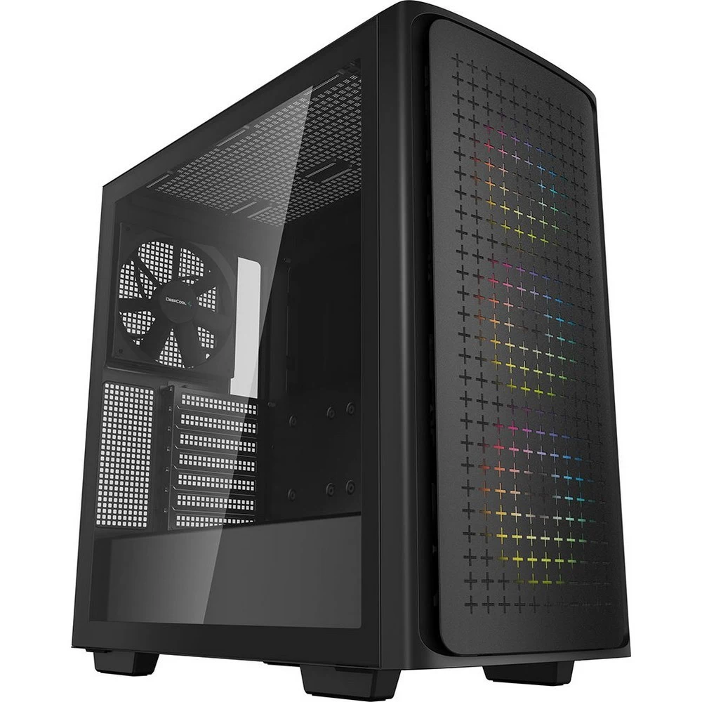 Компьютерный корпус, Deepcool, CK560 R-CK560-BKAAE4-G-1, E-ATX/ATX/Micro ATX, USB 3.0*2, HD-Audio+Mic, 3*120mm ARGB/1*140mm, Высота процессорного кулера до 175мм, Длина VGA до 380мм, 2*3.5"/2*2.5",
