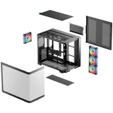 Компьютерный корпус, Deepcool, CG530U 4F R-CG530U-BKAGA4-G, ATX/Micro ATX/Mini-ITX, USB Tyoe-C/3.0*2, Audio+Mic, 4*120mm ARGB, Высота процессорного кулера до 160мм, Длина VGA до 410мм, 2*3.5"/2+1*2.