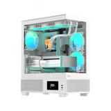 Компьютерный корпус, Formula V, Crystal E1 Cosmic White, ATX/micro ATX/ITX, USB Type C*1/3.0*2, HD-Audio, Кулер 3*120мм Floe ARPW, Высота процессорного кулера до 160мм, Длина VGA до 400мм, 2*3.5"/3*