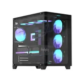 Компьютерный корпус, Formula V, Crystal U2 Floe Black, ATX/micro ATX/mini-ITX, USB Type C/3.0/2.0, HD-Audio, Кулер 4*120мм Floe ARPW, Высота процессорного кулера до 160мм, Длина VGA до 410мм, 2*3.5"