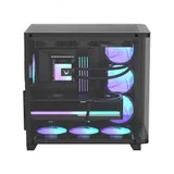 Компьютерный корпус, Formula V, Crystal U2 Floe Black, ATX/micro ATX/mini-ITX, USB Type C/3.0/2.0, HD-Audio, Кулер 4*120мм Floe ARPW, Высота процессорного кулера до 160мм, Длина VGA до 410мм, 2*3.5"