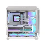 Компьютерный корпус, Formula V, Crystal U2 Floe White, ATX/micro ATX/mini-ITX, USB Type C/3.0/2.0, HD-Audio, Кулер 4*120мм Floe ARPW, Высота процессорного кулера до 160мм, Длина VGA до 410мм, 2*3.5"