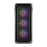 Кейс CUT593A-B, ATX Full Tower, E-ATX, ATX, M-ATX, Mini-ITX, USB3.0 x 2, Type-C, TG, Black