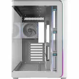 Корпус FSP M580-WP, Panoramic ATX Mid Tower, ATX(BTF), M-ATX, Mini-ITX, USB3.0 x 2, Type-C, Curved Glass, White