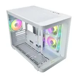 Корпус FSP S380-WA, Mid-Tower, M-ATX, Mini-ITX, USB 3.2 Gen 1 Type-A,USB 3.2 Gen 1 Type-C,ARGB вентиляторы,3x120мм,белый