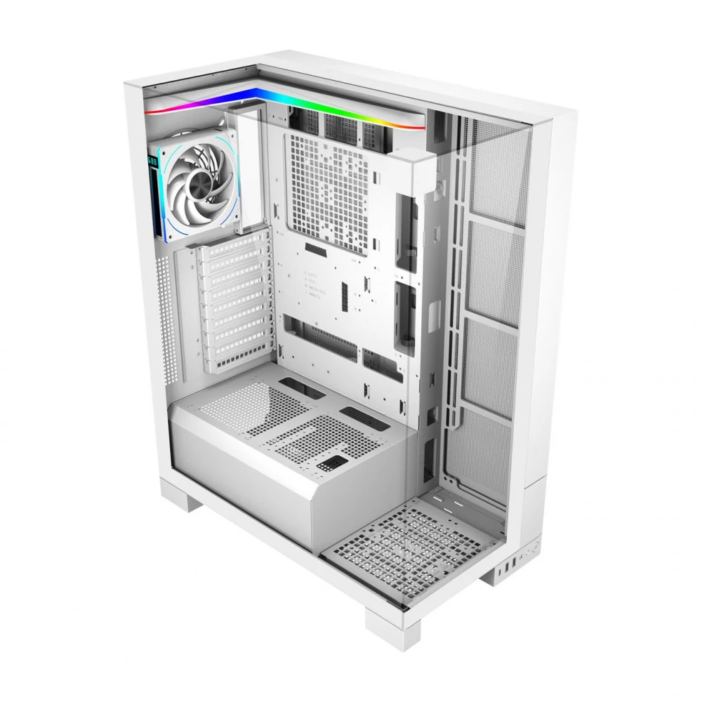 Кейс FSP U691-WP, Panoramic ATX Ultra Tower, ATX(BTF), M-ATX, Mini-ITX, USB3.0 x 2, Type-C, TG, White