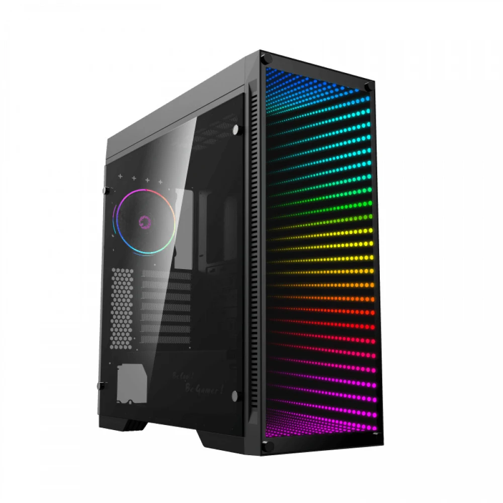 Компьютерный корпус, Gamemax, Abyss TR, 12990800039, Mid Tower, E-ATX/ATX/m-ATX/Mini-ITX, USB3.0*2/ USB2.0*2/ HD-Audio, Кулер 1*12см ARGB, Высота процессорного кулера 170мм, Длина VGA 455мм, Количес