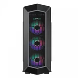 Компьютерный корпус, Gamemax, Asgard G516-FRGB, 12951600012, ATX/m-ATX/Mini ITX, 1xUSB3.0+2xUSB2.0, HD-Audio, Высота процессорного кулера 160, Длина VGA 360, 2*3.5/2*2.5, Без Б/П, Чёрный