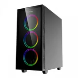 Компьютерный корпус, Gamemax, Darco XD,12360300005, ATX/M-ATX/E-ATX, USB3.0*1+1xUSB2.0, HD-Audio, Высота процессорного кулера 170, Длина VGA 330, 2*3.5/ 2*2.5, 421x210x460, Без Б/П, Чёрный