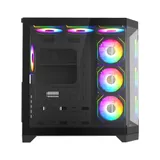 Компьютерный корпус, Gamemax, Hype-A BK, 14100902944, Mid-Tower, ATX/ M-ATX/ M-ITX, USB3.0*1/ USB2.0*2/ HD-Audio, Кулер ARGB 4*12см, Высота процессорного кулера 157мм, Длина VGA 400мм, Количество от
