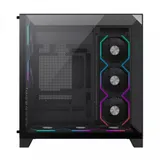 Компьютерный корпус, Gamemax, Infinity Pro BK, 14100903090, Mid Tower, ATX/m-ATX/ITX, USB 3.0*1/ Type-C*1/ HD Audio, 5*120мм ARGB вентиляторы, Высота процессорного кулера 160мм, Длина VGA 400мм, Кол