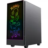 GameMax Корпус Kreator без БП (Midi Tower, ATX, Черный, 1*USB3.0 + 1*USB2.0, RGB 1*120 мм+ fan cont)