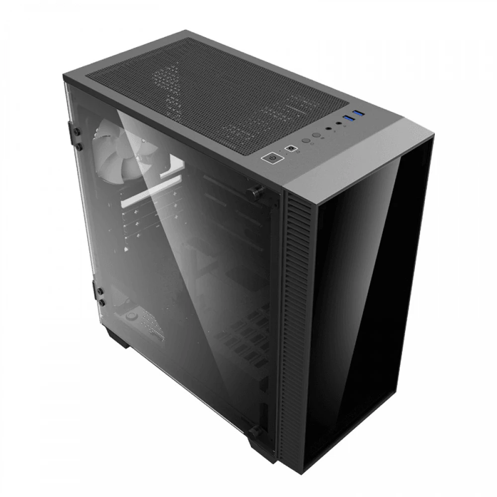 Корпус GameMax Mini Abyss MFG.H608, Mini Tower, mATX, Black, 2x3.5"/2x2.5" HDD, 2xUSB, Mic+Audio