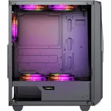 Компьютерный корпус, Gamemax, Revolt, 12360600005, Midi Tower, E-ATX/ATX/m-ATX/, USB3.0*1/ USB2.0*1, HD-Audio, Кулер 4*12см ARGB, Высота процессорного кулера 170мм, Длина VGA 340мм, Количество отсек