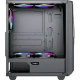 Компьютерный корпус, Gamemax, Revolt, 12360600005, Midi Tower, E-ATX/ATX/m-ATX/, USB3.0*1/ USB2.0*1, HD-Audio, Кулер 4*12см ARGB, Высота процессорного кулера 170мм, Длина VGA 340мм, Количество отсек
