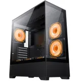 Корпус GameMax Vista AB, Mid Tower, ATX, Black, 2x3.5"/2x2.5" HDD, Mic+Audio