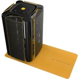 Корпус ПК без блока питания/ Case Geometric Future Model 2 The Ark, Mini-Tower, no fans, 3xUSB-A 3.0, 1xUSB 3.2 Type-C, mATX, mITX Black/Gold