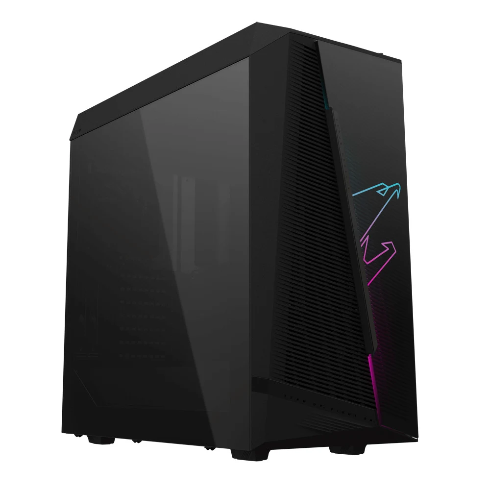 Корпус Gigabyte Aorus C450 GLASS, Mid Tower, Black, ATX, 3x2.5"/2x3.5"HDD, 2xUSB3.0, 1xUSB-C, Mic+Au