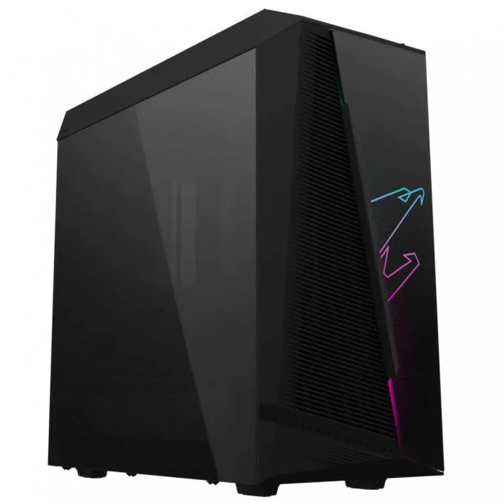 Игровой корпус для ПК Gigabyte AORUS C450 GLASS, RGB Fusion, MidTower, Mini ITX /Micro ATX /ATX,GPU up to 320mm,TG,Black