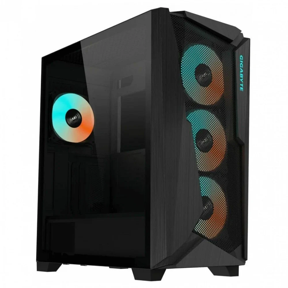 Корпус Gigabyte C301 Glass MidTower, ATX, USB-C x1, USB3.0 x2, Audio I/O, GPU:400mm, Black, TG