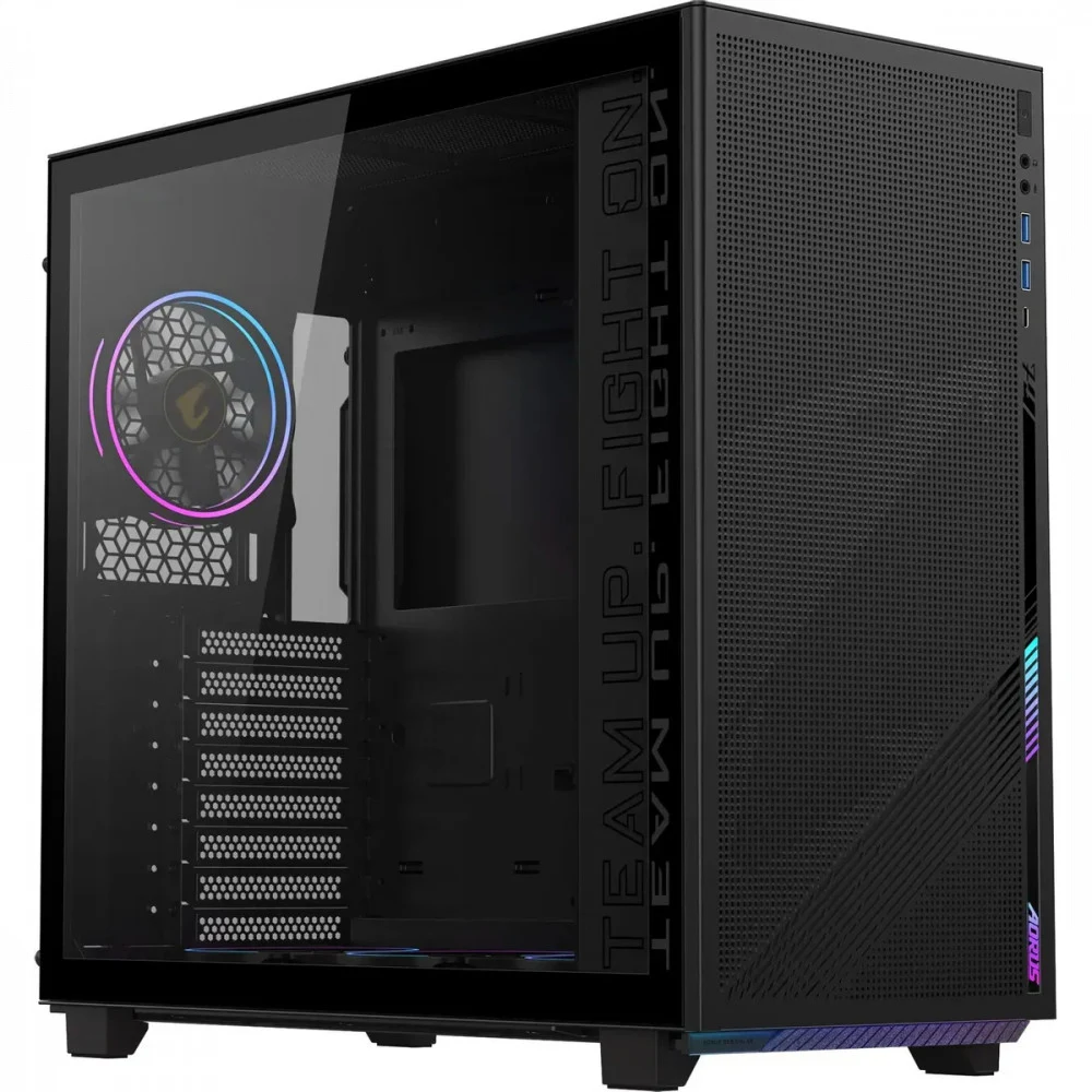 Корпус Gigabyte GB-AC400G черный без БП ATX 2xUSB3.0 1xUSB3.1 audio bott PSU