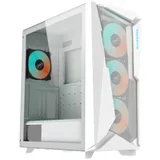C301 Glass White MidTower, ATX, USB-C x1, USB3.0 x2, Audio I/O, GPU:400mm, Black, TG