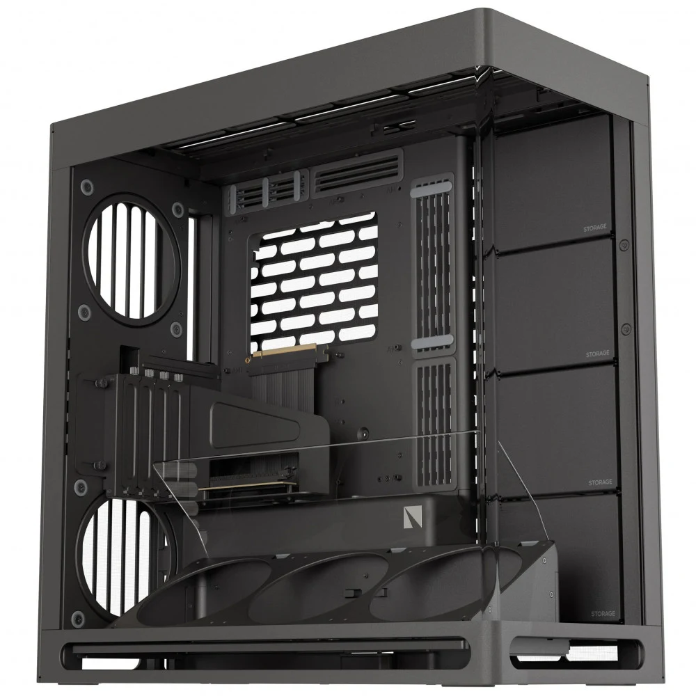 Компьютерный корпус, HAVN, HS 420 VGPU BK (HVN-CA-HS420-08), E-ATX/ATX/Micro ATX, USB 1*Type C/2*3.2, HD-Audio, Высота процессорного кулера до 185 мм, Длина VGA до 470мм, 5*3.5"/5*2.5", Толщина 0,8м