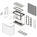 Компьютерный корпус, HAVN, HS 420 WH (HVN-CA-HS420-05), E-ATX/ATX/Micro ATX, USB 1*Type C/2*3.2, HD-Audio, Высота процессорного кулера до 185 мм, Длина VGA до 480мм, 5*3.5"/5*2.5", Толщина 0,8мм, 54