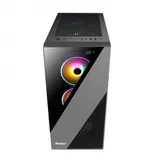 Компьютерный корпус, Huntkey, GX660T, ATX/Micro ATX, USB 2*3.0/2*2.0, HD-Audio+Mic, Кулер 3*12см ARGB, Высота процессорного кулера до 160 мм, Длина VGA до 330мм, 2*3.5"/3*2.5", Слот 7, Толщина 0,5мм