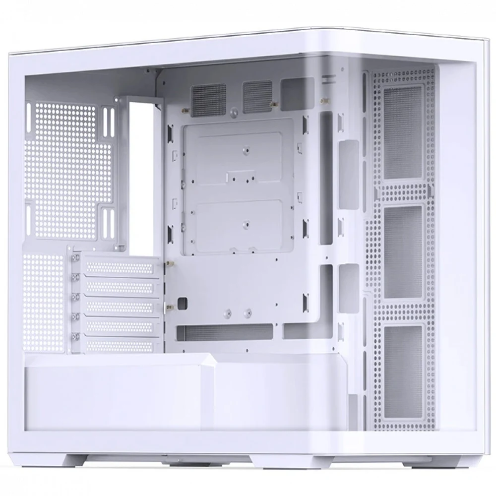 Компьютерный корпус, Jonsbo, D300, D300 White, Mini-Tower, ITX/M-ATX, USB 3.2 Type-C*1/USB3.0*2/Audio+Mic*1, Высота процессорного куллера 180мм, Длина VGA до 430мм, 3*2,5"/2*3,5", Сталь, Закаленное