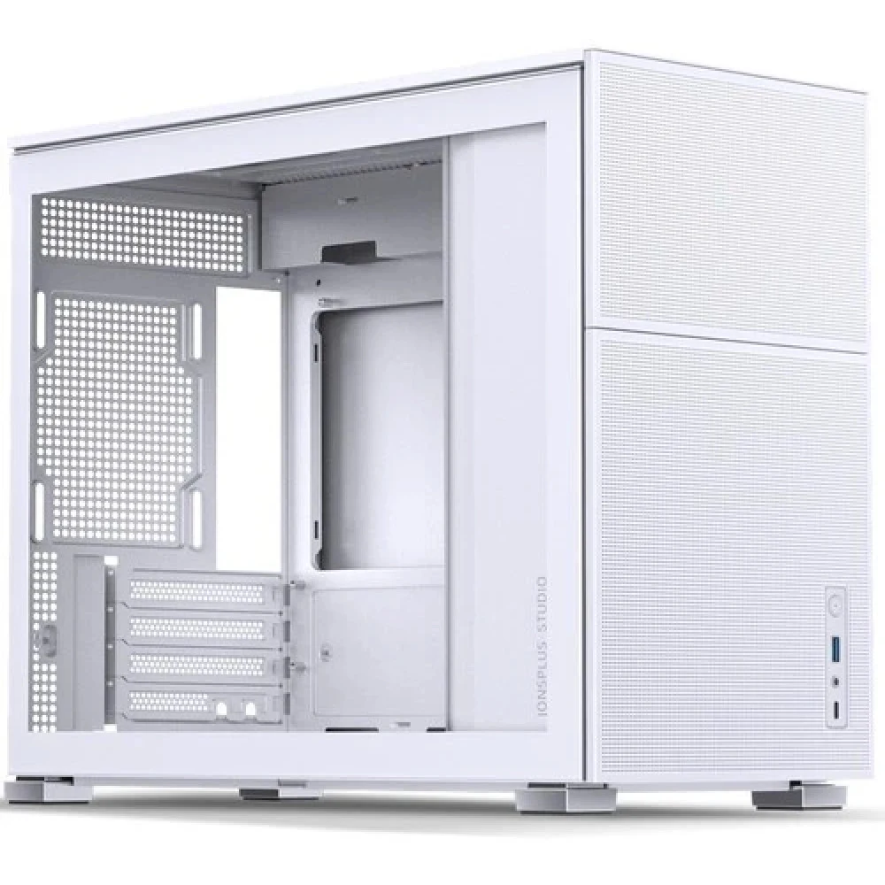 Компьютерный корпус, Jonsbo, D31 MESH White, Mini-Tower, M-ATX/DTX/ITX, Type-C*1/USB3.0*1, Audio+Mic, Высота процессорного кулера до 168 мм, Длина VGA до 400 мм, 2*2.5"/1*3,5", Сталь, Пластик, Закал