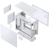 Компьютерный корпус, Jonsbo, D31 STD White, Mini-Tower, ITX/DTX/M-ATX, Type-C*1/USB3.0*1, Audio+Mic, Высота процессорного кулера до 168 мм, Длина VGA до 400 мм, 1*3.5"/2*2.5", Сталь, Пластик, Закале