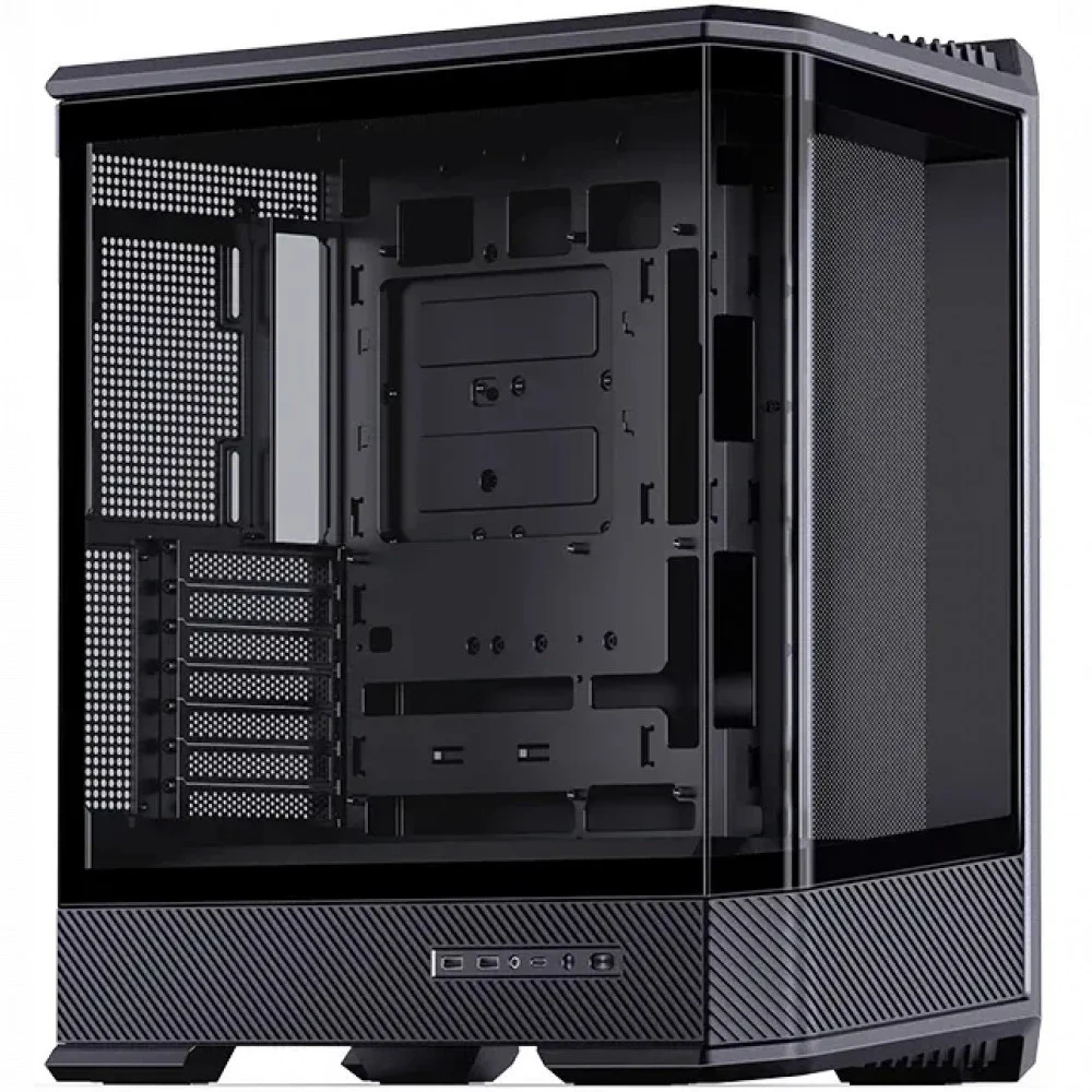 Компьютерный корпус, Jonsbo, D400 Black, Mid-Tower, ATX/M-ATX/m-ITX, Type-C*1/USB3.0*2, Audio+Mic, Высота процессорного кулера до 169 мм, Длина VGA до 450 мм, 1*2.5"/1*3,5", Сталь, Пластик, Закаленн
