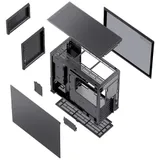 Корпус без блока питания/ Корпус JONSBO D41 STD Black ATX без БП, боковая панель из закаленного стекла, mini-ITX, micro-ATX, ATX, черный