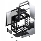Компьютерный корпус, Jonsbo, T8 PLUS, T8 PLUS Silver, Mini-Tower, ITX, Type-C, USB 3.0*1, 1*140мм. Высота процессорного кулера до 135 мм, Длина VGA до 270 мм, 4*2,5" или 3*2,5"+120мм вентилятор ,Ста