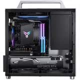 Компьютерный корпус, Jonsbo, T8 PLUS, T8 PLUS Silver, Mini-Tower, ITX, Type-C, USB 3.0*1, 1*140мм. Высота процессорного кулера до 135 мм, Длина VGA до 270 мм, 4*2,5" или 3*2,5"+120мм вентилятор ,Ста