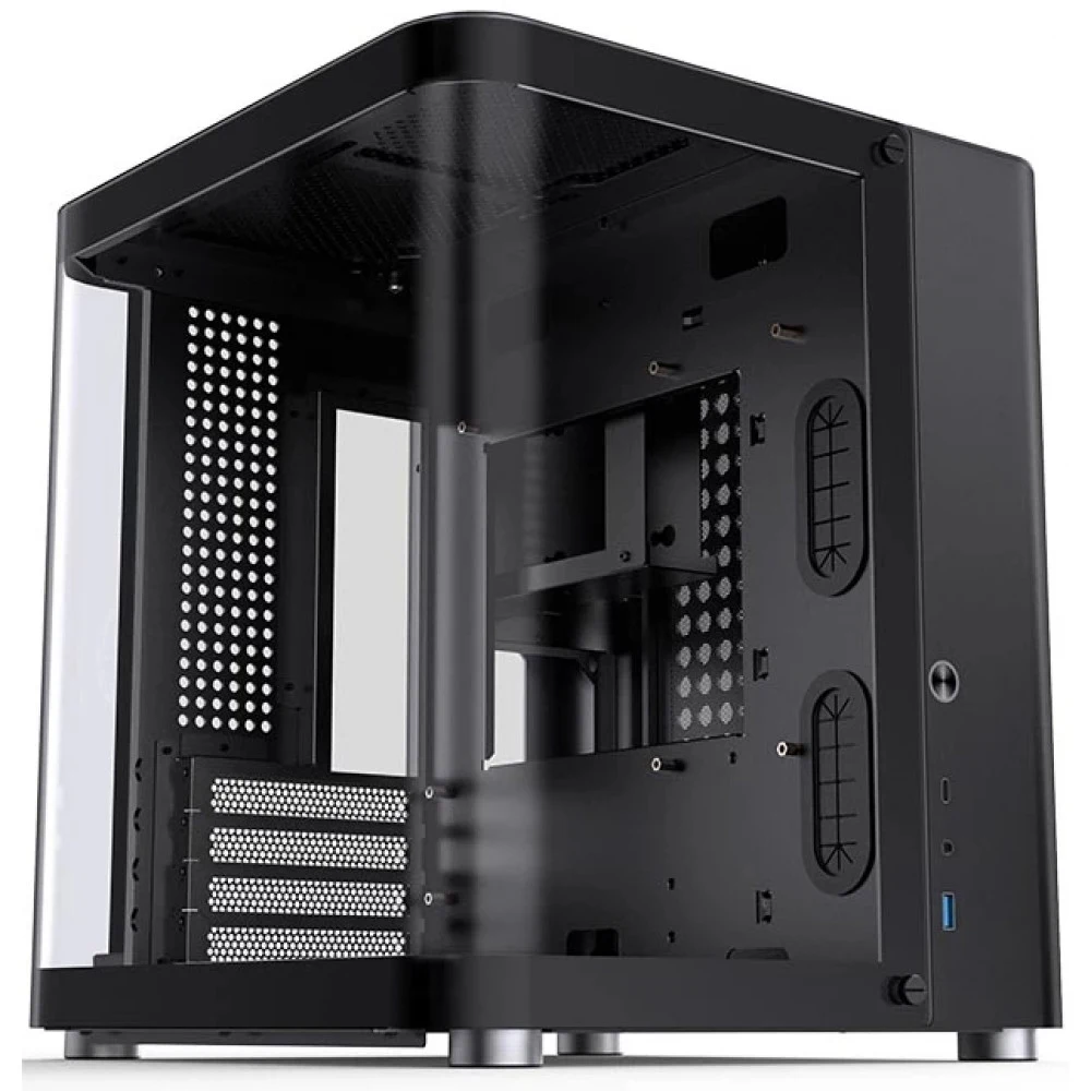 Компьютерный корпус, Jonsbo,TK-1, TK-1 Black, Micro-Tower, M-ATX/M-ITX, USB3.2 Type-C*1/USB3.0*1, Audio+Mic, Высота процессорного кулера до 165мм, Длина VGA до 280мм, 2*3,5" или 2*2.5"/1*3.5", Сталь