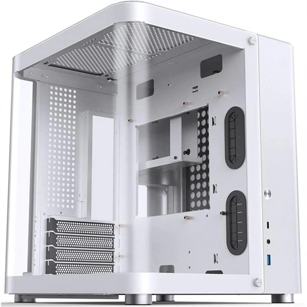 Компьютерный корпус, Jonsbo,TK-1, TK-1 White, Micro-Tower, M-ATX/M-ITX, USB3.2 Type-C*1/USB3.0*1, Audio+Mic, Высота процессорного кулера до 165мм, Длина VGA до 280мм, 2*3,5" или 2*2.5"/1*3.5", Сталь