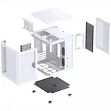 Компьютерный корпус, Jonsbo,TK-1, TK-1 White, Micro-Tower, M-ATX/M-ITX, USB3.2 Type-C*1/USB3.0*1, Audio+Mic, Высота процессорного кулера до 165мм, Длина VGA до 280мм, 2*3,5" или 2*2.5"/1*3.5", Сталь