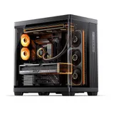Компьютерный корпус, Jonsbo, TK-4 Black, TK-4 Black, ATX / Micro-ATX / Mini-ITX, 2*3.5"/2*2.5", Высота кулера до 175 мм, Длина VGA до 460 мм, 495х298.6х495 мм, Без Б/П, Черный