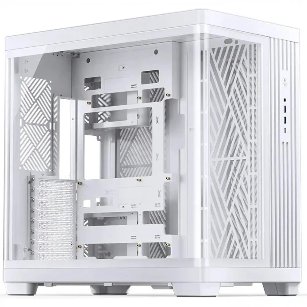 Корпус без блока питания/ Case JONSBO TK-4, Midi-Tower, TG, no fan, 2xUSB-A 3.0 + 1xUSB-C 3.2, ATX, mATX, mITX White