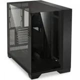 Корпус Lian Li O11 Vision, Mid Tower, E-ATX, Black, 2x3.5"/3x2.5" HDD, 3xUSB, Mic+Audio