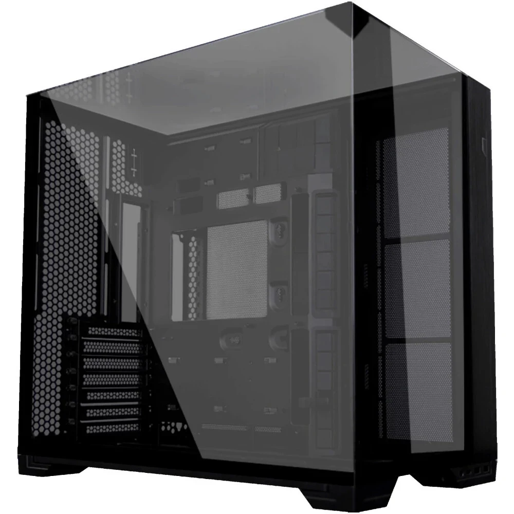 Корпус Lian Li O11 Vision Compact, Midi Tower, E-ATX, m-ATX, Black, 2x3.5"/2x2.5", 2xUSB3.0, USB-C