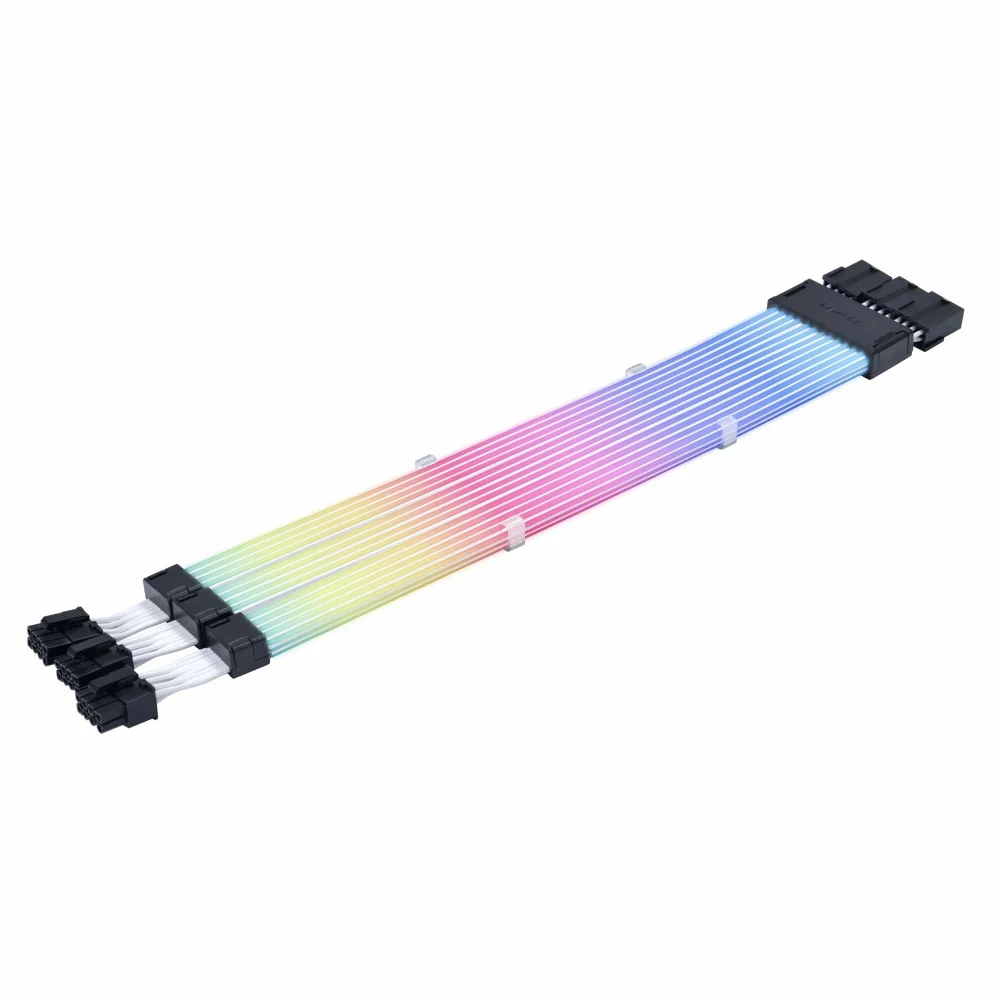 Кабель питания Lian Li Strimer Wireless GPU 3×8 pin с RGB-подсветкой 360мм G89.PW12-1W.00