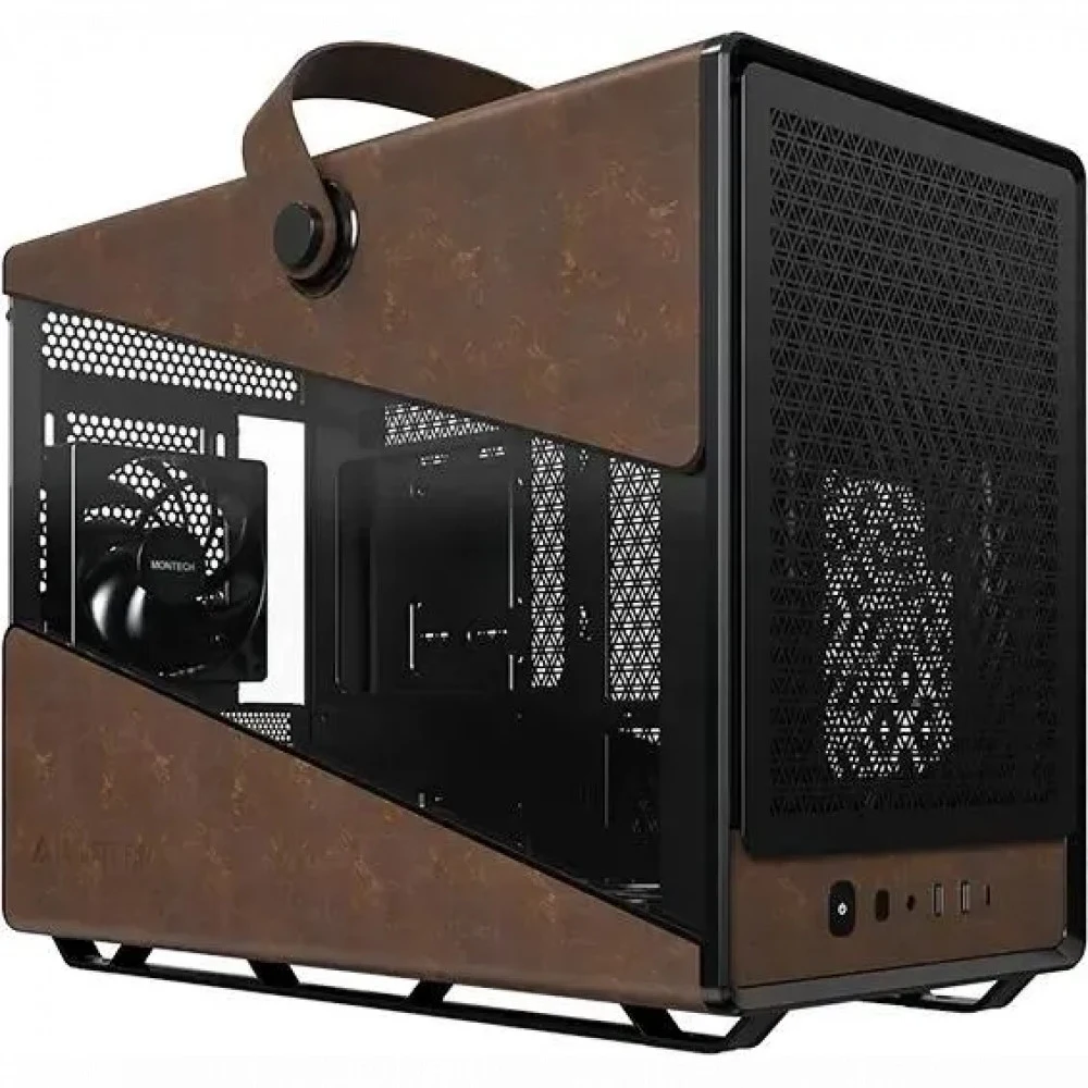 Корпус Montech Heritage PRO (B) черный без БП mATX 5x120mm 2x140mm 2xUSB3.0 audio bott PSU