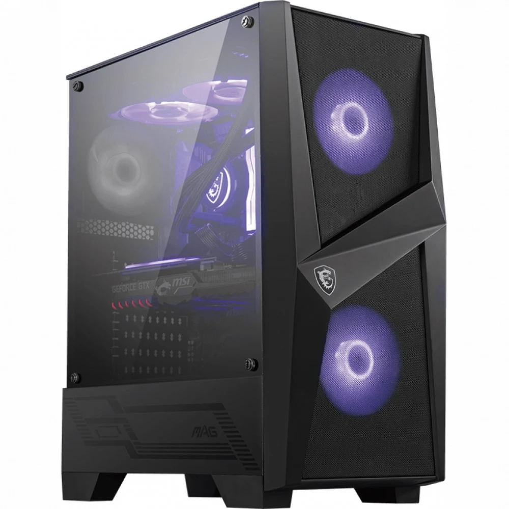 MAG FORGE 100M Mid-Tower, ATX, mATX, Mini-ITX, 2xUSB 3.0, 2x120mm RGB Fan, 1x120mm black Fan, Tempered Glass Window (676414)