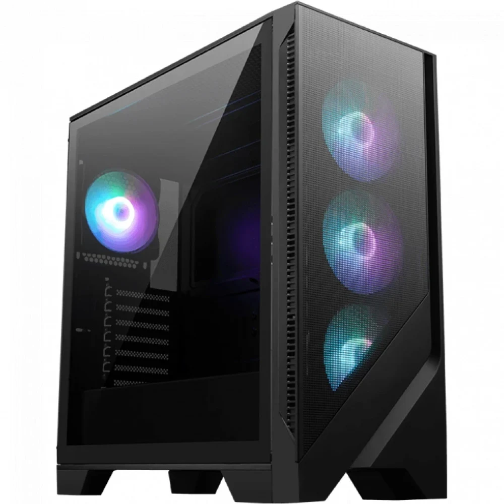 Корпус для ПК MSI MAG FORGE 320R AIRFLOW, Global, 2xUSB 3.2 Gen 1, 4x120mm ARGB Fan, ESD ARGB Control Board, Tempered