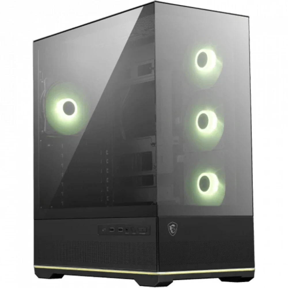 Корпус ПК без блока питания/ Case MSI MAG PANO 110R PZ, Midi-Tower, TG, 4x120mm ARGB, 2xUSB 3.2, 1xUSB 3.2 Type-C, ATX, mATX, mITX Black