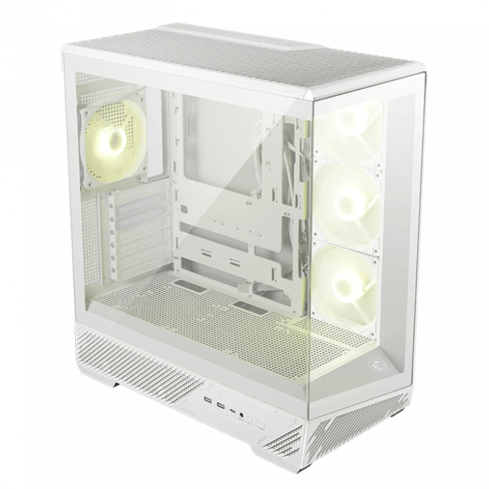 Компьютерный корпус MSI MAG PANO 130R PZ WHITE ATX/mATX/ITX, Back-connect:ATX/mATX Type-C Белый